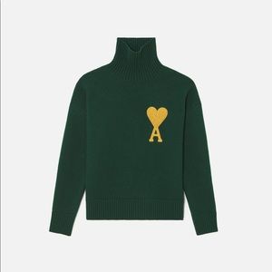 AMI Alexandre Mattiussi Unisex funnel neck sweater, brand new, holiday limited
